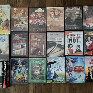 Classic DVD VHS Video Bundle Family Movies Preowned